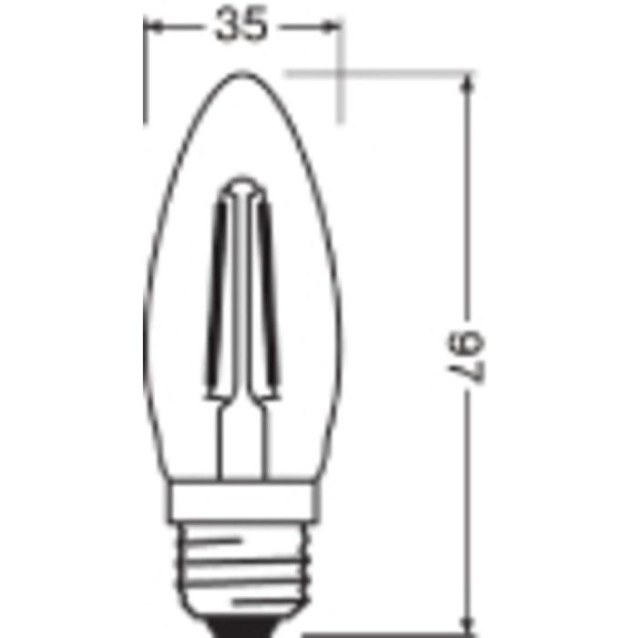 [LVE-4099854067495] Ledvance/Osram Bombilla LED "Classic" E27 4,8W 470Lm 2700K 300º IP20 Regulable - Blanco Muy Cálido 2