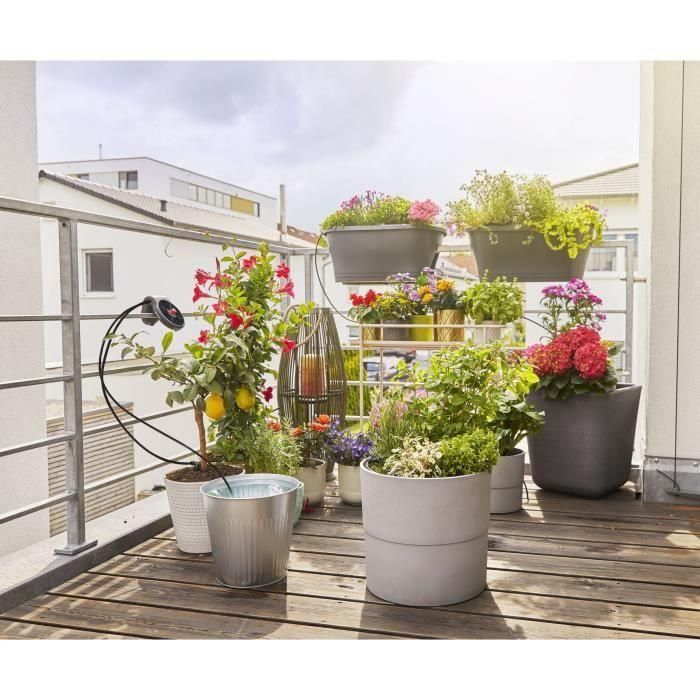 Gardena AquaBloom Kit Riego Automático Solar para 20 Plantas, Ahorro Agua, sin Grifo ni Electricidad, Unidad 3 en 1 con Bomba Goteo 3 Gardena AquaBloom Kit Riego Automático Solar para 20 Plantas, Ahorro Agua, sin Grifo ni Electricidad, Unidad 3 en 1 con Bomba Goteo 3