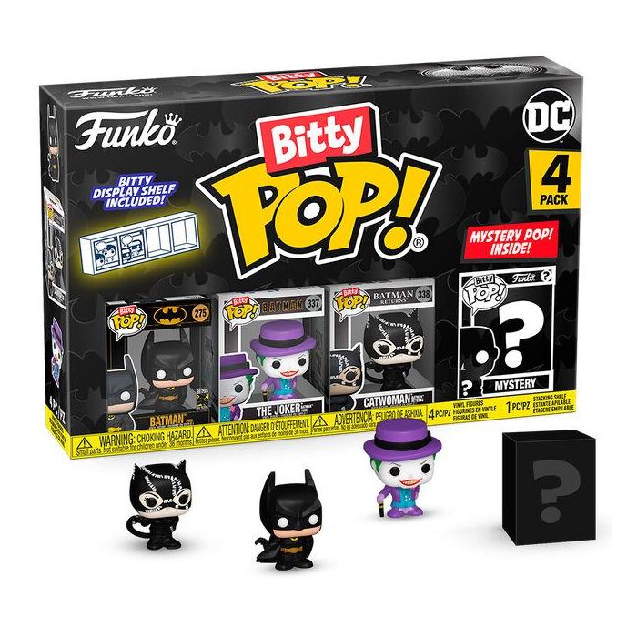 FUNKO Bitty POP! DC Comics Batman 85th Anniversary - Blister 4 figuras coleccionables