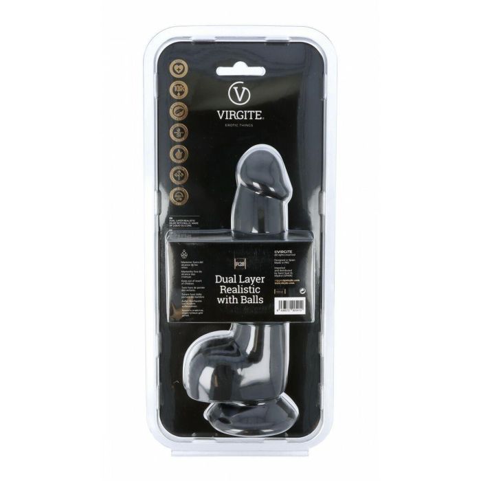 Consolador Realista Virgite R28 Negro 20 cm 4 Consolador Realista Virgite R28 Negro 20 cm 4