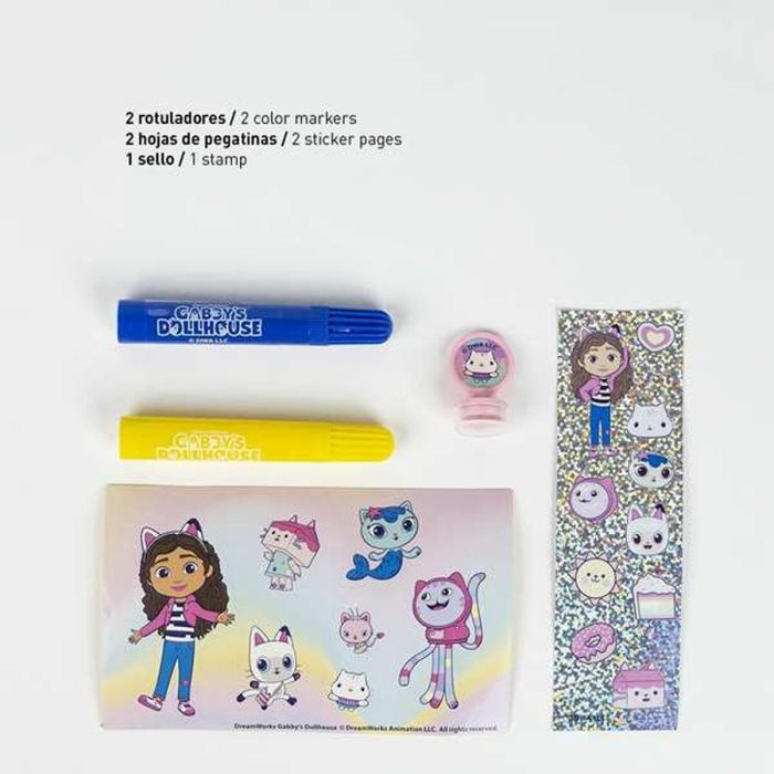 Conjunto de papelería coloreable la casa de gabby 30.0 x 30.0 x 2.5 cm 4