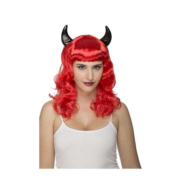 My Other Me Peluca de Demonia para Adulto, Talla Única, 100% Poliéster 1 My Other Me Peluca de Demonia para Adulto, Talla Única, 100% Poliéster 1