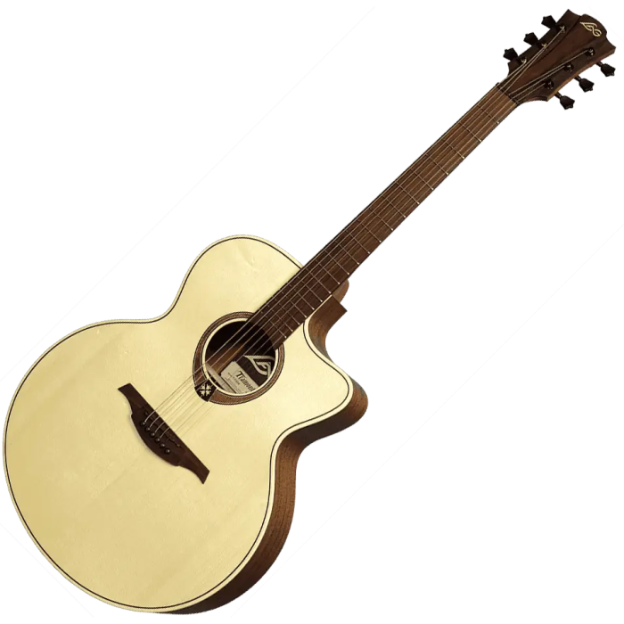 LAG Guitarra Acústica Jumbo Cutaway Tramontane 177 A/E Abeto Engelmann, Khaya - Natural Satinado 3