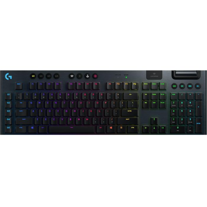 Logitech G915 LIGHTSPEED Wireless RGB Mechanical Gaming Keyboard - GL Tactile - CARBON - DEU - CENTRAL 1