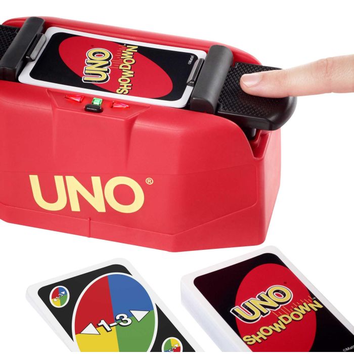 Mattel Games Gkc04 Juego Del UNO Showdown - Juego de Mesa de Cartas con Emocionante Lanzamiento y Enfrentamiento, Familias y Niños +7 años 3 Mattel Games Gkc04 Juego Del UNO Showdown - Juego de Mesa de Cartas con Emocionante Lanzamiento y Enfrentamiento, Familias y Niños +7 años 3