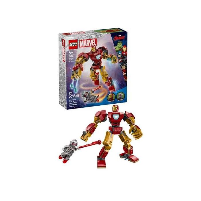 Lego Marvel Juego de Construcción Armadura Robótica de Iron Man vs Ultrón 2
