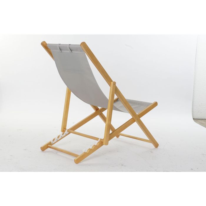 DKD Home Decor Hamaca Terraza y Jardín Gris Natural MDF Poliester 113 x 77 x 57.5 cm 3