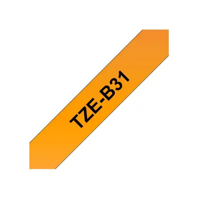 BROTHER Cinta laminada fluorescente/naranja/negro 12mm, 8m 2