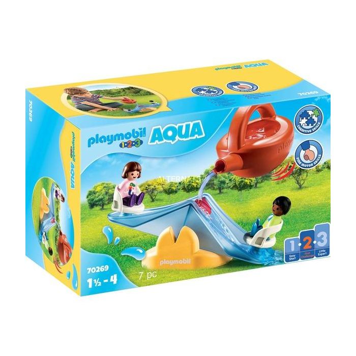Playmobil Aqua 1.2.3 Balancín Acuático con Regadera - Juguete para niños a partir de 1 1/2 años