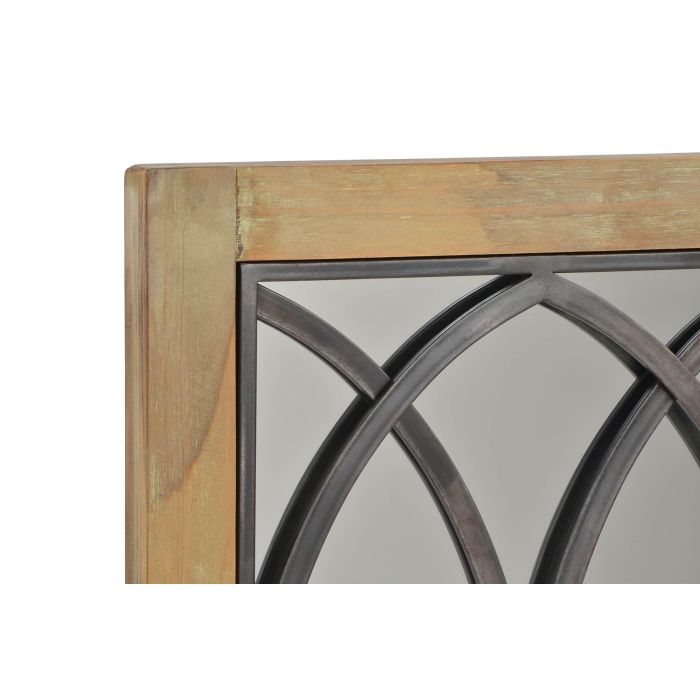 Espejo de pared DKD Home Decor Marrón Negro Natural Ventana 60 x 3 x 95 cm 1
