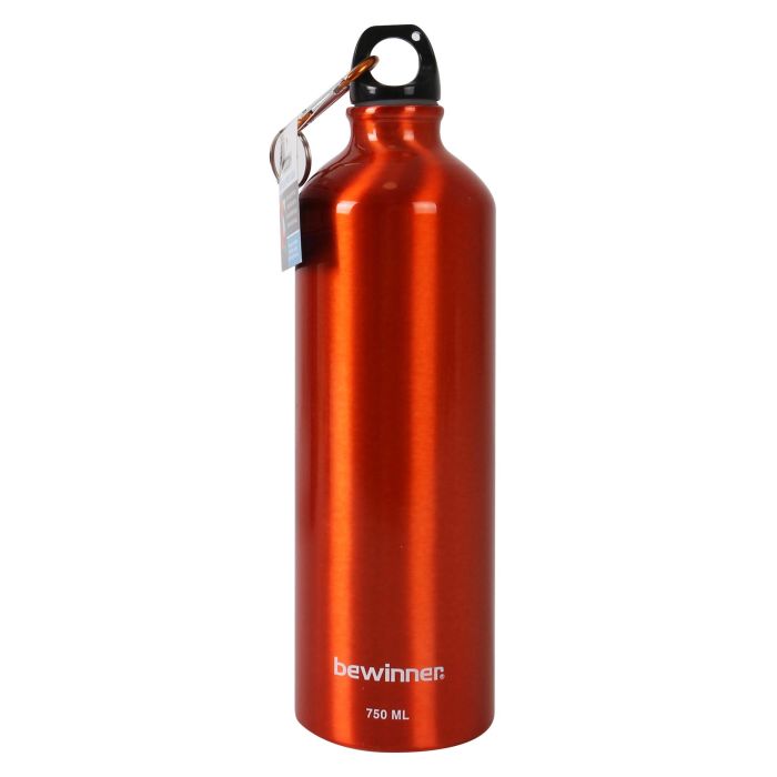 Bewinner Botella Sport de Aluminio 750 ml con Dimensiones 7 x 25 cm - Ideal para Deporte (12 Unidades) 1