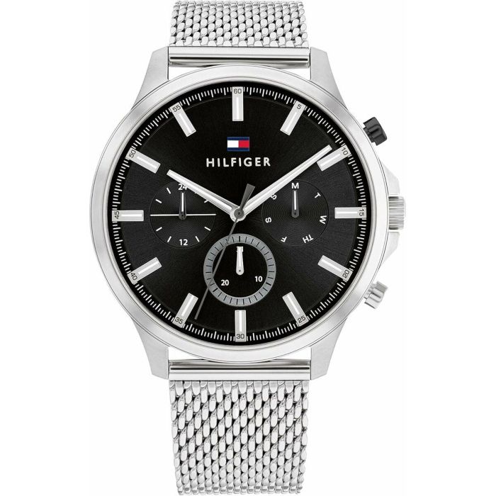 Reloj Hombre Tommy Hilfiger 1710498 Negro Plateado (Ø 44 mm)