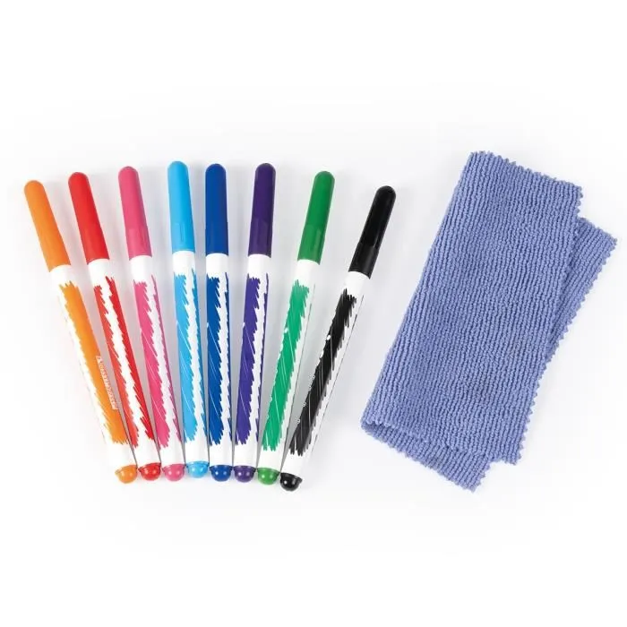 Smoby Mesa Infantil Creativa con Fieltro Borrable, 2 Láminas para Colorear y 3 Espacios de Almacenamiento - A Partir de 3 Años 3