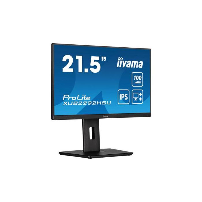 MONITOR IIYAMA 21.5"/1920 x 1080/100Hz /2.1MPX/250CD/FHD/16:9/HDMI/IPSLED/NEGRO MONITOR IIYAMA 21.5"/1920 x 1080/100Hz /2.1MPX/250CD/FHD/16:9/HDMI/IPSLED/NEGRO