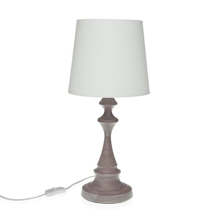 Lampara De Mesa Gene Plateada Versa 23X49CM Lampara De Mesa Gene Plateada Versa 23X49CM