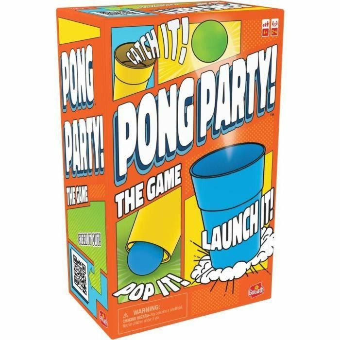 Goliath Juego de Mesa Pong Party con Vasos Especiales para Disparar Pelotas de Ping Pong, +8 Años 2 Goliath Juego de Mesa Pong Party con Vasos Especiales para Disparar Pelotas de Ping Pong, +8 Años 2