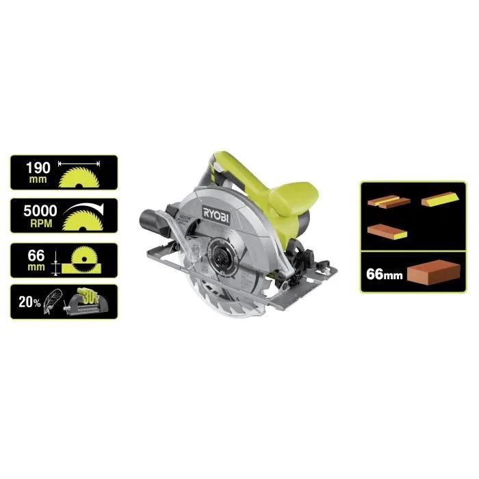 Ryobi Sierra Circular 1400W - 190 mm 5