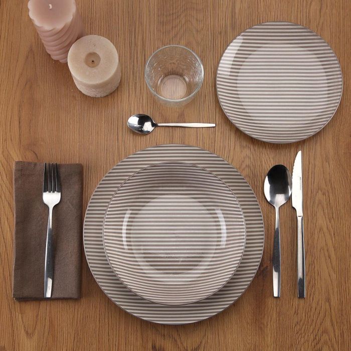 Vajilla Versa Gris Porcelana 18 Piezas 2 Vajilla Versa Gris Porcelana 18 Piezas 2