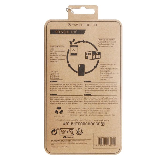 Muvit Funda Recycletek para Apple iPhone 14 Fabricada con Material Reciclado 1