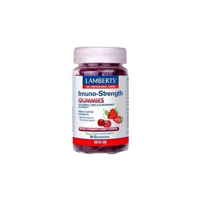 Lamberts Inmuno-Strenght Saúco, Vitamina C y Zinc 60 Gominolas para el Sistema Inmunológico