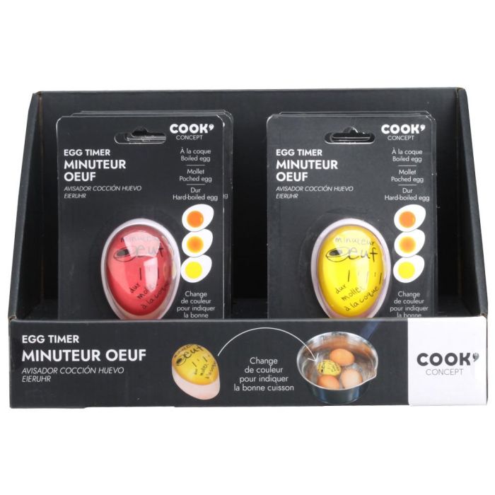 Cook Concept Temporizador de Huevos Indicador de Cocción por Color 5,7x4x3 cm 6