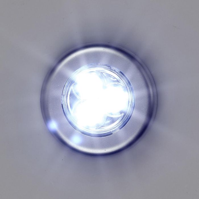 Je cherche une Idee Juego 3 Lámpara LED Presión Sin Cables Adhesivo Blanco 7cm 3 Je cherche une Idee Juego 3 Lámpara LED Presión Sin Cables Adhesivo Blanco 7cm 3