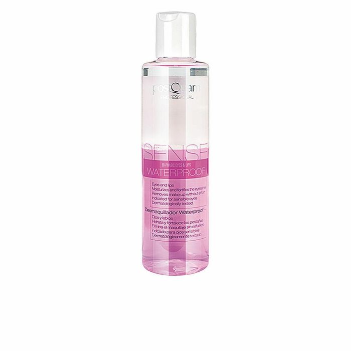 Postquam SENSE BI-PHASE Desmaquillante Bifásico Waterproof Ojos y Labios – Elimina Maquillaje Resistente, Piel Sensible, Sin Residuos Grasos 200 ml