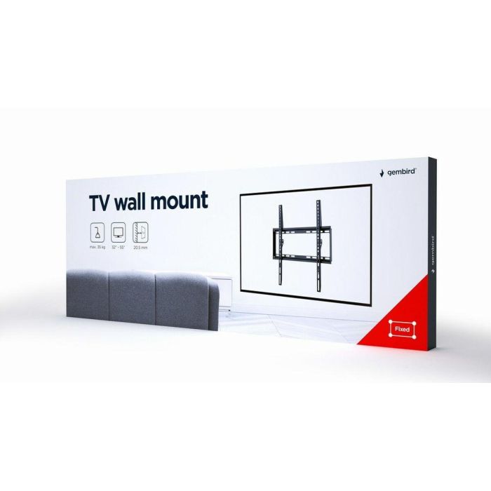 Gembird WM-55F-04 soporte para TV 139,7 cm (55") Negro 1 Gembird WM-55F-04 soporte para TV 139,7 cm (55") Negro 1
