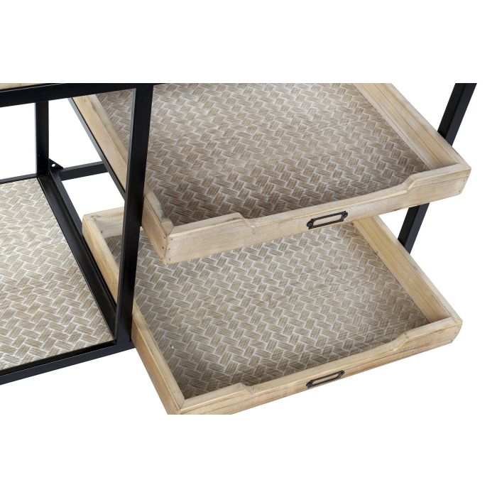 DKD Home Decor Consola Loft Negro Marron 38 x 80 x 120 cm 2