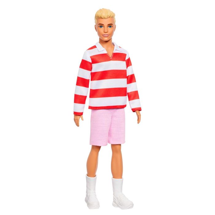 Muñeco Ken Fashionista Polo Rayas Hyv01 Mattel Muñeco Ken Fashionista Polo Rayas Hyv01 Mattel