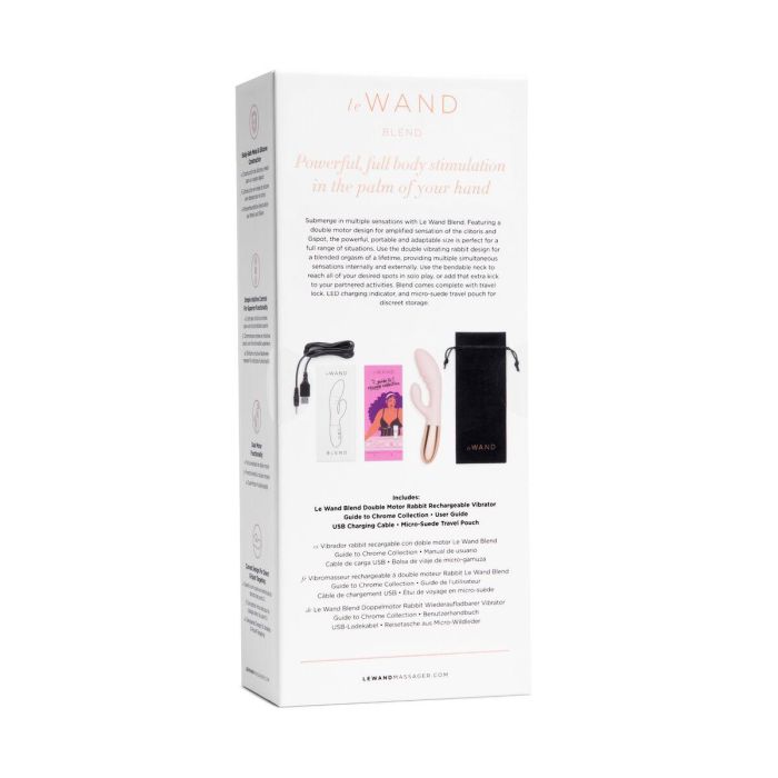 Vibrador Doble Estimulación Le Wand Blend Rose Gold Dorado Rosa Dorado 7 Vibrador Doble Estimulación Le Wand Blend Rose Gold Dorado Rosa Dorado 7