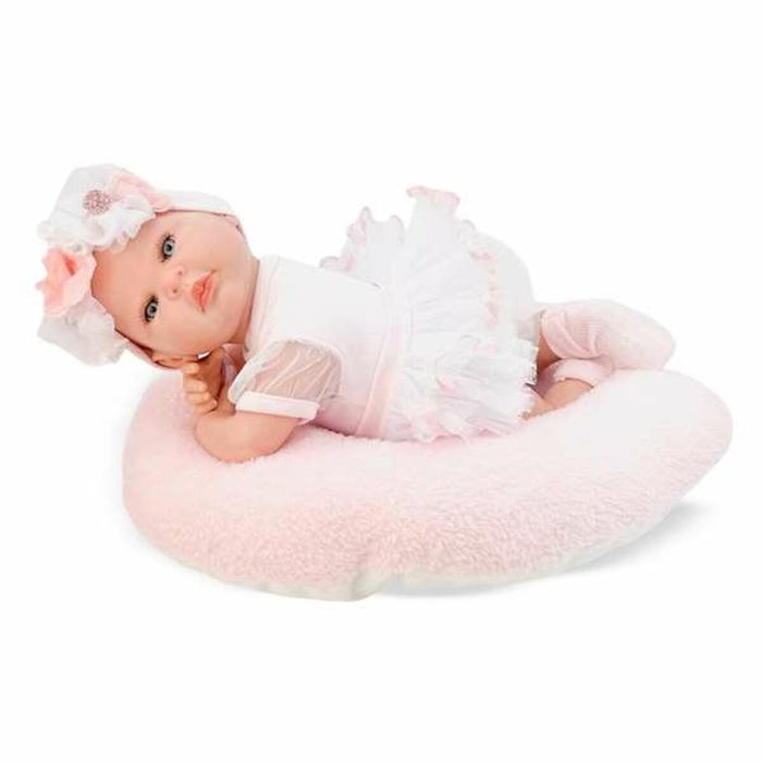 Berjuan Reborn bailarina tul blanco mecanismo besistos y almohada rosa maquillaje 8502-24 50 cm 2 Berjuan Reborn bailarina tul blanco mecanismo besistos y almohada rosa maquillaje 8502-24 50 cm 2