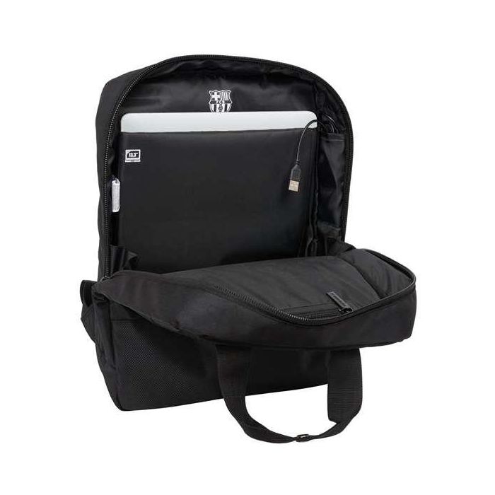 Mochila Safta Para Portatil 13,3''+Usb F.C. Barcelona Premium Black 110x290x390 mm 3 Mochila Safta Para Portatil 13,3''+Usb F.C. Barcelona Premium Black 110x290x390 mm 3