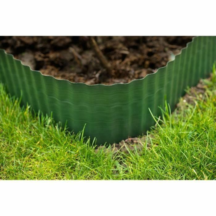 Borde de hierba H20cm x L9m en polietileno verde 3 Borde de hierba H20cm x L9m en polietileno verde 3