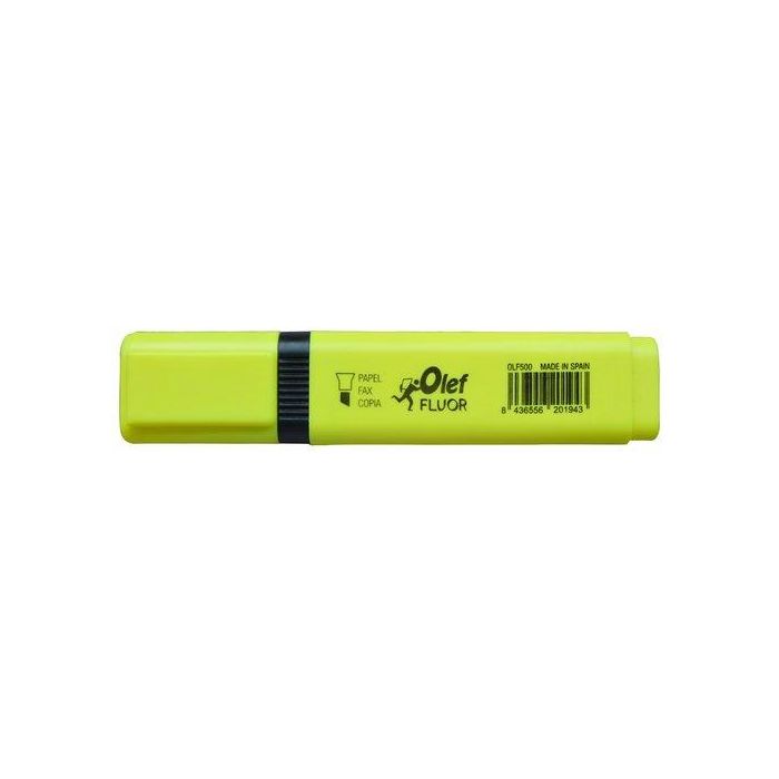 Marcador Fluor Olef Amarillo 10 unidades