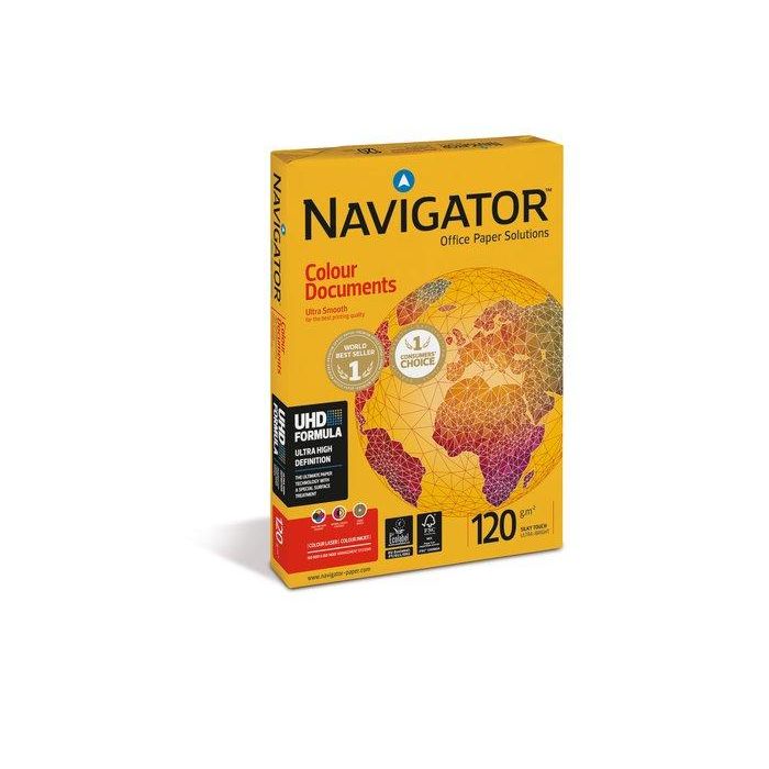Papel A4 Navigator 120G 250H Colour Documents (Set de 8)