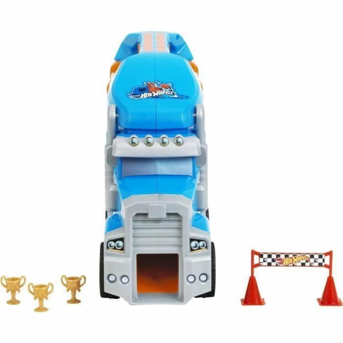 Hot Wheels Klein Camión Transportador Vehículos Juguete Grande KLE2474 con Accesorios (3+ Años) 4