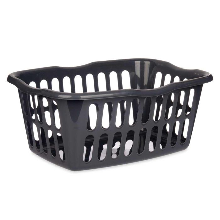 Cesto Rectangular Kipit 58x42 cm Antracita - 50 litros (12 Unidades) 1 Cesto Rectangular Kipit 58x42 cm Antracita - 50 litros (12 Unidades) 1