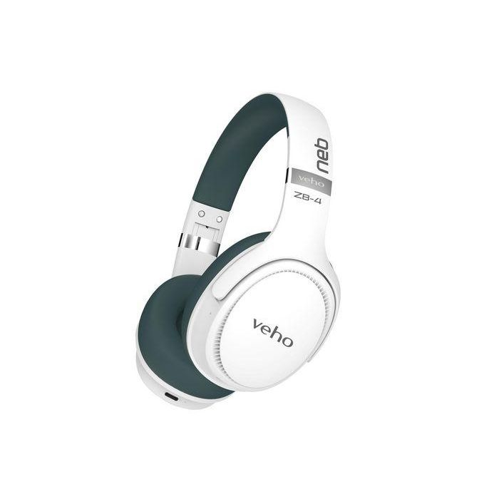 Veho ZB-4 NEB Auriculares Inalámbricos Bluetooth, 36 Horas de Reproducción, Carga USB-C, Micrófono, Diseño Plegable, Sonido Potente
