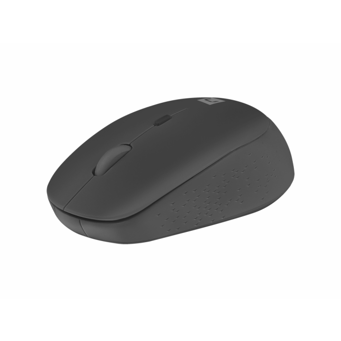 NATEC Harrier 2 Ratón de Oficina para Diestros, Bluetooth, Óptico, 1600 DPI, Negro