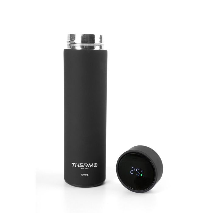 Termo de acero inoxidable con medidor de temperatura 480 ml Thermo - Inde (12 Unidades) 5 Termo de acero inoxidable con medidor de temperatura 480 ml Thermo - Inde (12 Unidades) 5