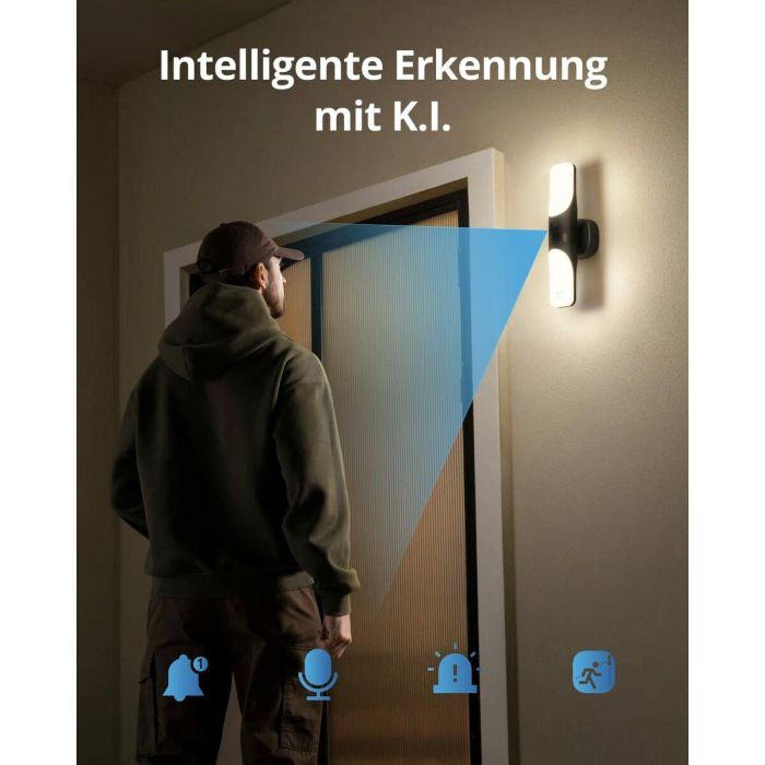 Eufy CAM S100 Cámara de Seguridad IP Exterior 2K 2048x1536 con Luz de Pared 1200 Lúmenes, Activada por Movimiento, Audio 2 Vías, IP65 1 Eufy CAM S100 Cámara de Seguridad IP Exterior 2K 2048x1536 con Luz de Pared 1200 Lúmenes, Activada por Movimiento, Audio 2 Vías, IP65 1