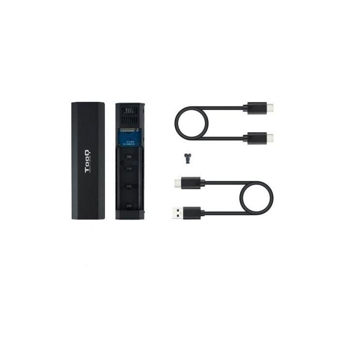 TooQ Shura Caja Externa SSD M.2 NVMe/NGFF USB 3.1 Gen2 10Gbps hasta 2TB Negro Aluminio Sin Tornillos Compatible Win/Mac/Linux 1 TooQ Shura Caja Externa SSD M.2 NVMe/NGFF USB 3.1 Gen2 10Gbps hasta 2TB Negro Aluminio Sin Tornillos Compatible Win/Mac/Linux 1