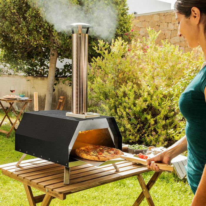 Horno para Pizza de Pellets con Accesorios Pizzahven InnovaGoods Horno para Pizza de Pellets con Accesorios Pizzahven InnovaGoods