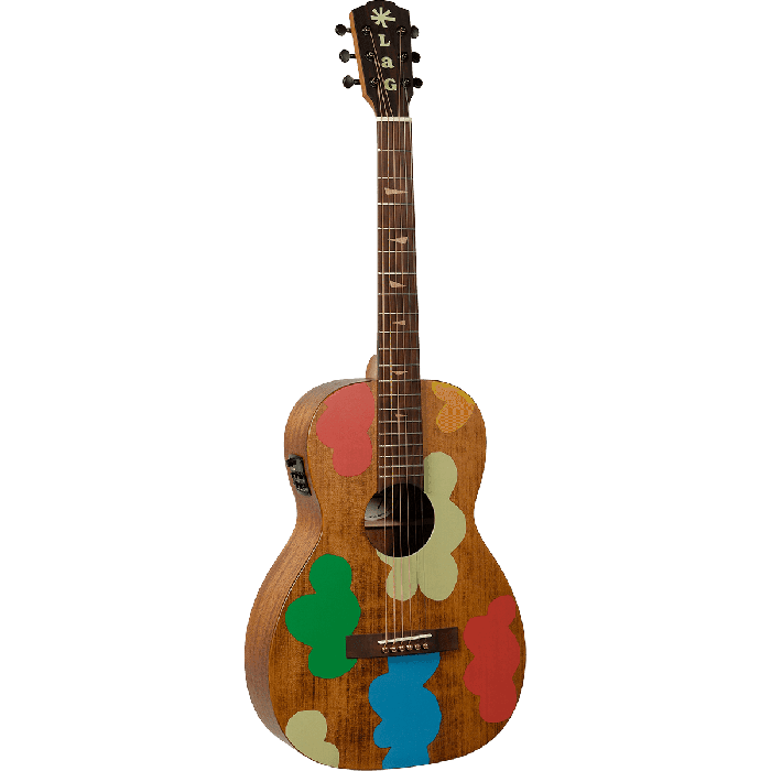 LAG Guitarra Acústica Parlor Electro Signature Vianney Lag Natural Caoba Abeto Engelmann Barniz Satinado 1