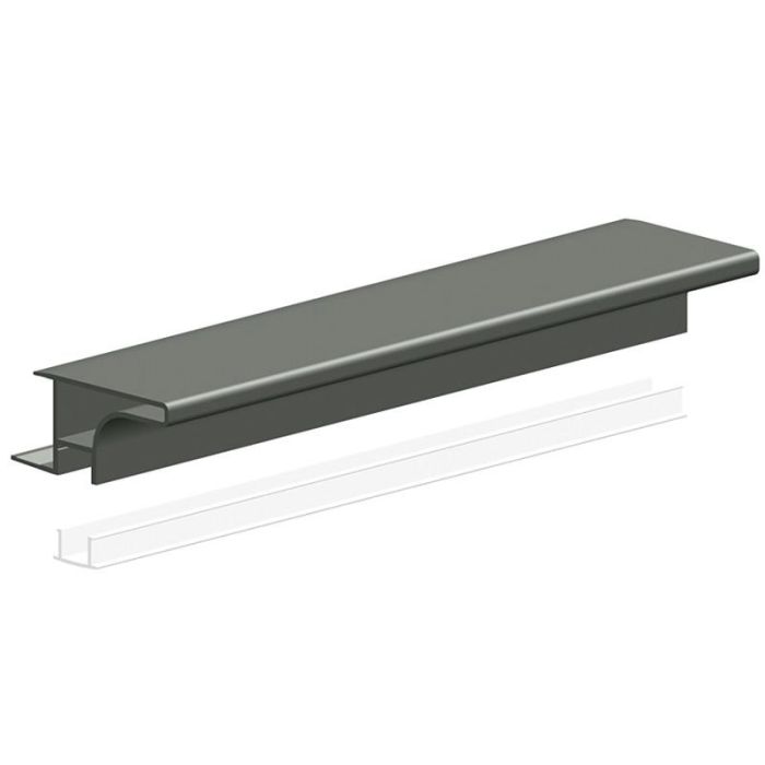 Perfil Gola-A Aluminio 4M Sp19 Lacado Negro, Antracita, Lacado Blanco Y Plata Mate Acabado Antracita Sc Herrajes 2 Perfil Gola-A Aluminio 4M Sp19 Lacado Negro, Antracita, Lacado Blanco Y Plata Mate Acabado Antracita Sc Herrajes 2