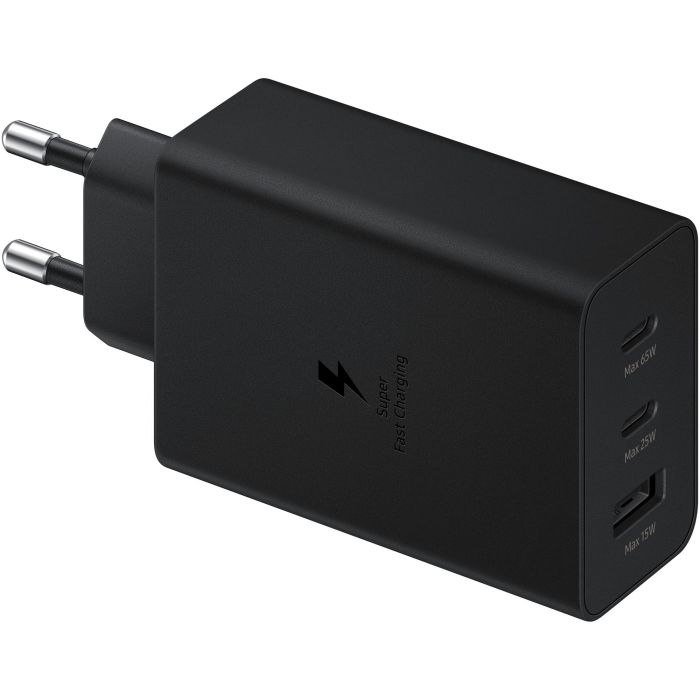 Samsung EP-T6530 Cargador de Pared Negro con 2 Puertos USB-C para Smartphone, Tableta, Portátil, Auriculares y Smartwatch 14