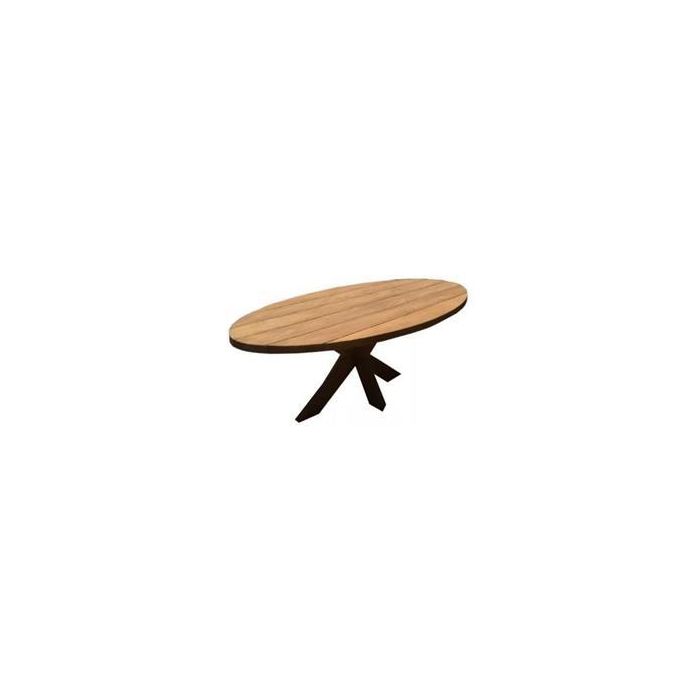 Mesa de Centro DKD Home Decor Natural Metal Madera de mango 130 x 70 x 45 cm