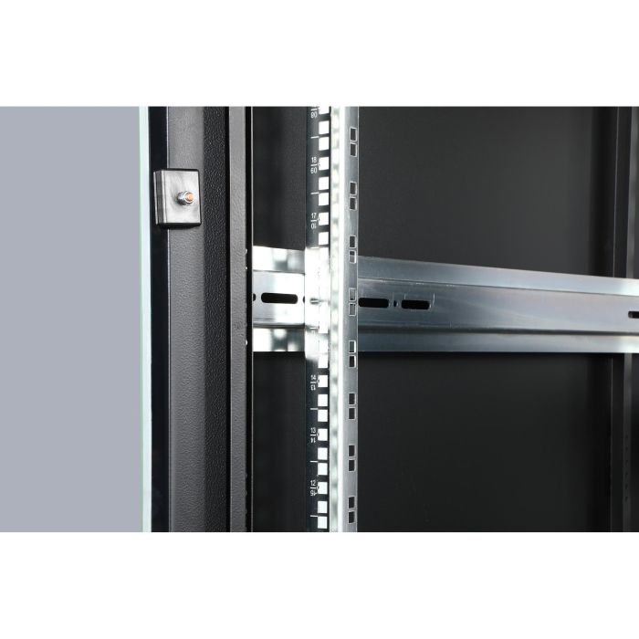 DIGITUS Unique 26HE Armario de red 26U 1342x600x1000mm, Rack independiente 800kg, Rieles, Negro 6