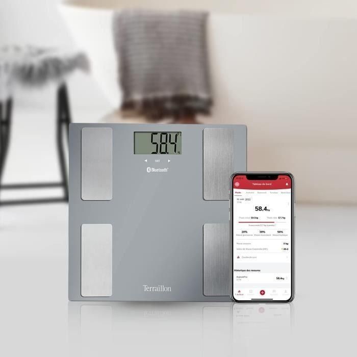 Pese Persona Conectada - Terraillon - Smart Connect - Gray 1 Pese Persona Conectada - Terraillon - Smart Connect - Gray 1